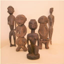 2001015 Kleine authentieke ceremoniele afrikaanse beeldjes - hout  2001015-01.jpg