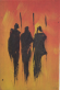 2050010 Schilderij - 3 Masai silhouetten op oranje achtergrond bKunstenaar: iChea/i/b – Diani Beach – KeniabrbrbAard:/b olie op canvasbrbrbMaat in cm:/b H 28 - B 19 2050010.jpg